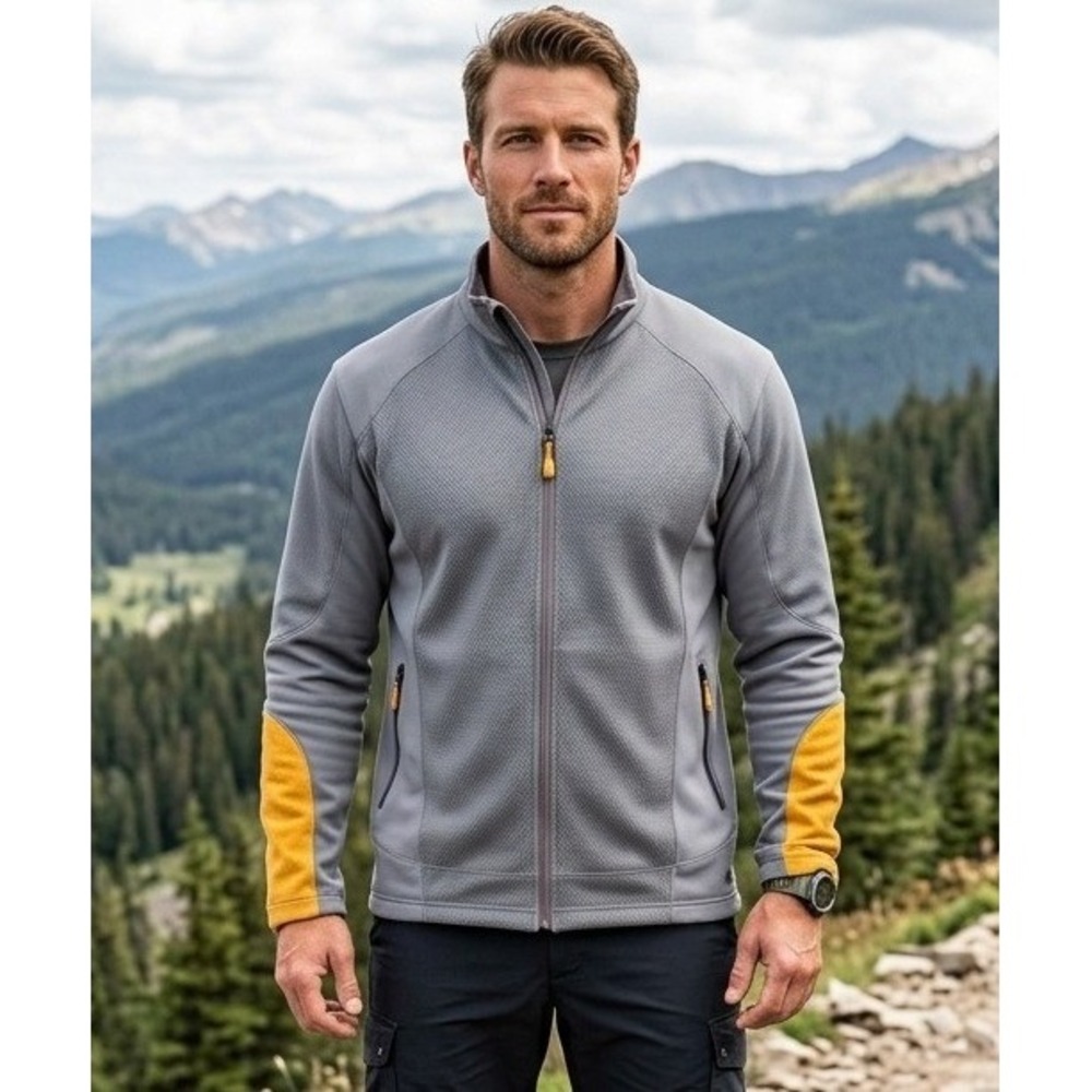 Cutter & Buck Weathertec Windbreaker Jacket Men's Size 3XL Full Zip Hiking Gray